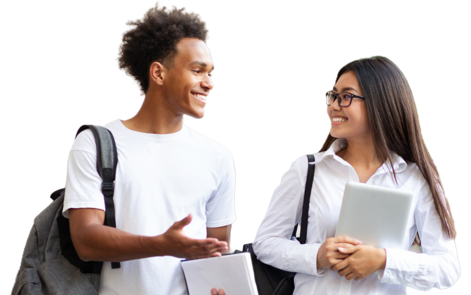 Students conversing